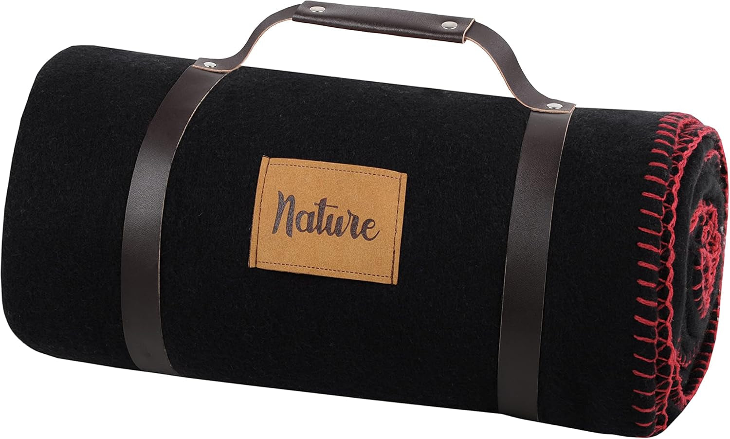 Stof Fleece Blanket Dawson - negru - dimensiune 130 X 150 cm - pătură mare moale și caldă pentru canapea sau dormitor - cuvertură de pat - ideală pentru casă și picnic Plapumi si pilote Naty Shop Titlu implicit