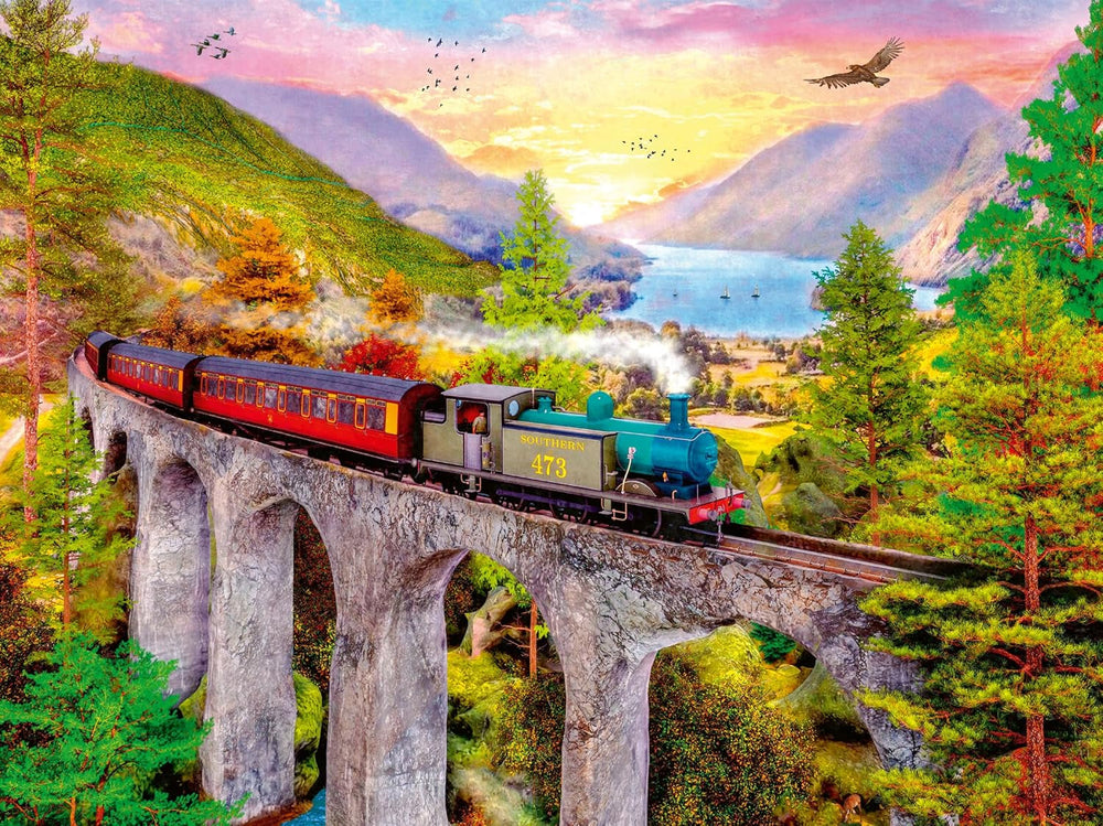 Ravensburger Puzzle 12000795 - Călătorie cu trenul în toamnă - puzzle jigsaw de 1500 de piese pentru adulți și copii de peste 14 ani, Puzzle Naty Shop Titlu implicit