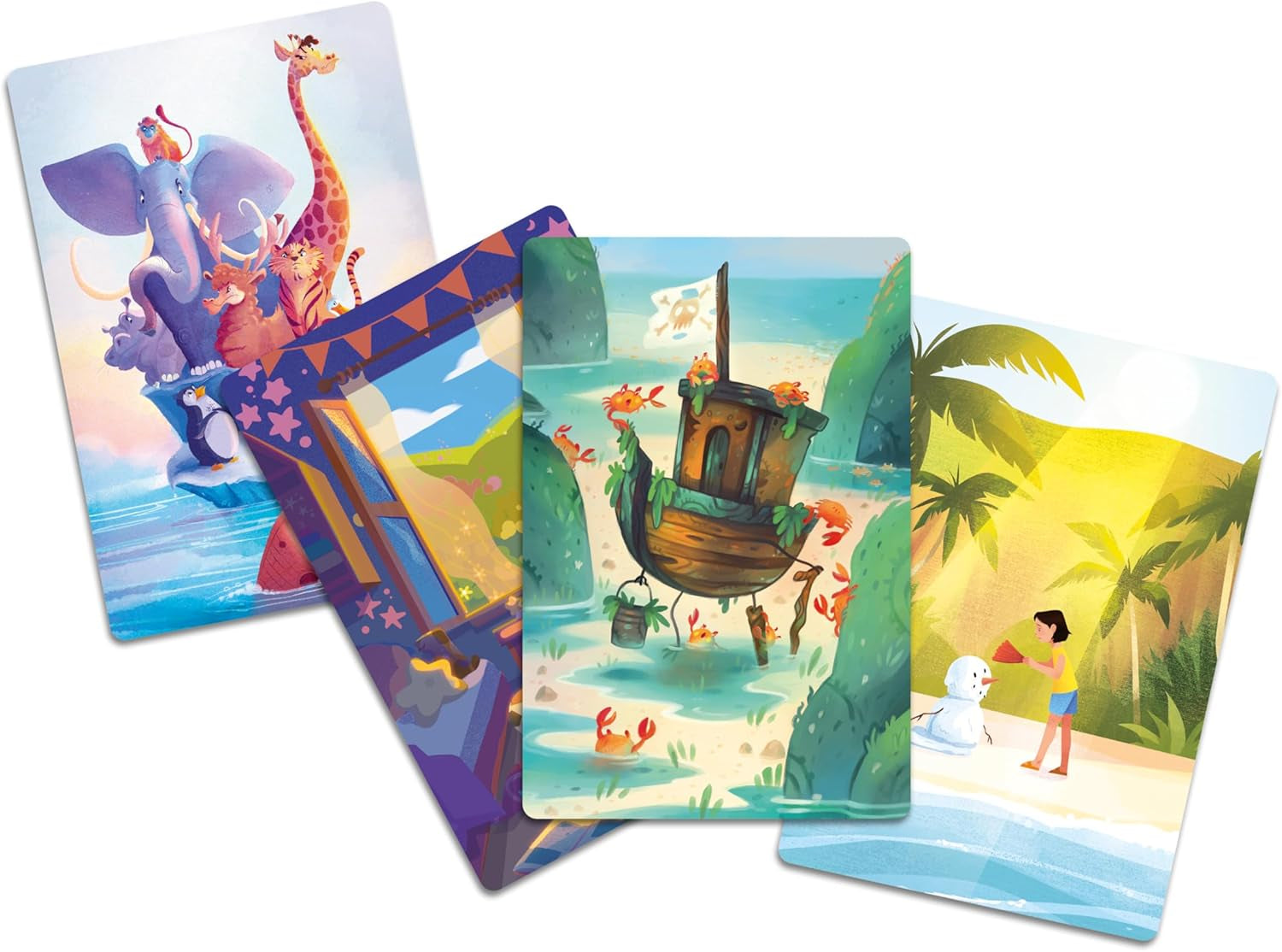 Asmodee Kids - Dixit Kids, joc de societate pentru imaginație și fantezie pentru copii și întreaga familie, cărți de joc ilustrate, 3-6 jucători, vârste 6+, 25 min, ediție italiană