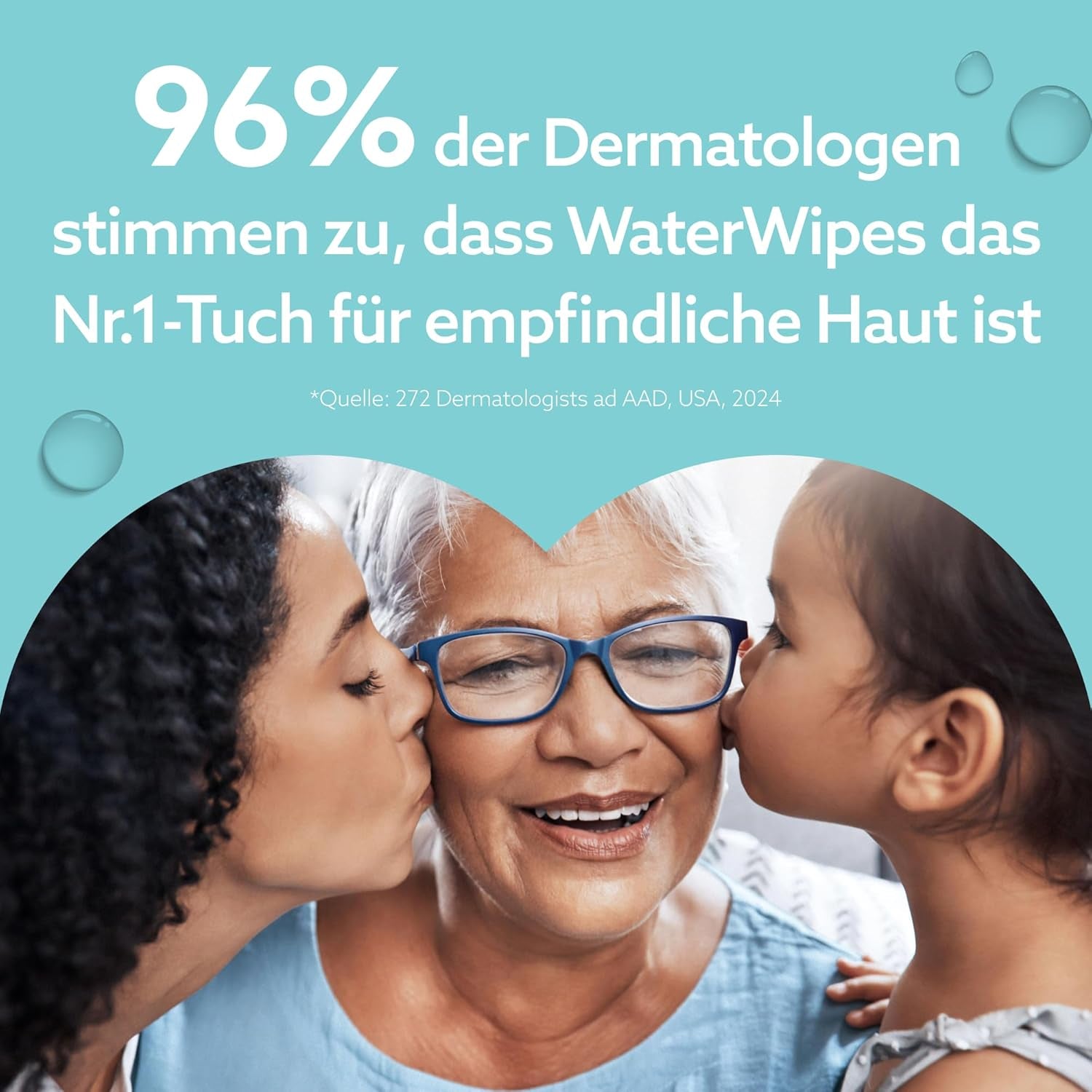 Chusteczki nawilżane WaterWipes Sensitive+ On The Go, 100 chusteczek (10 szt.), 3 w 1 czyści, pielęgnuje, chroni, 99,9% wody, chusteczki bezzapachowe