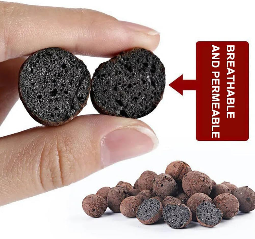 Gruboziarnisty granulat gliny, granulat gliny ekspandowanej, granulat roślinny, glina ekspandowana 1L podłoże do sadzenia hydroponicznego, granulat gliny 5-8 mm