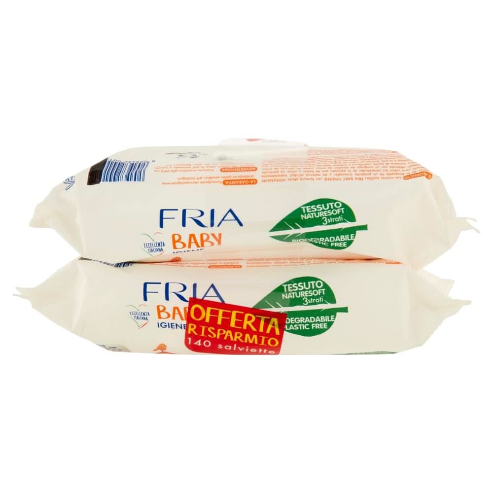 Chusteczki nawilżane, opakowanie 2 szt. (2 x 72 chusteczki) Chusteczki nawilżane dla niemowląt Naty Shop