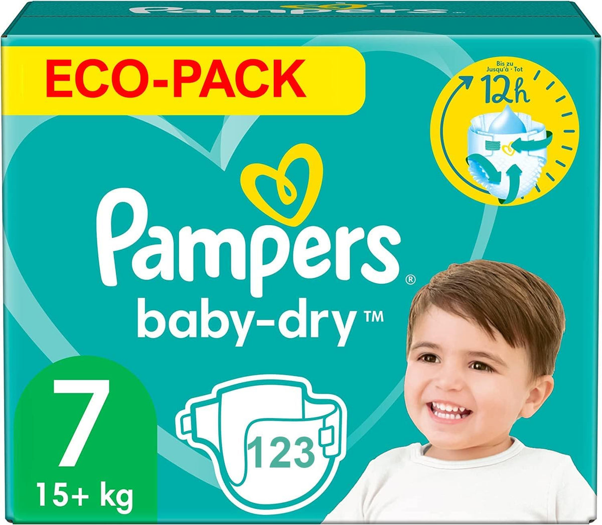 Pieluszki PAMPERS Baby-DRY rozm. 7 123