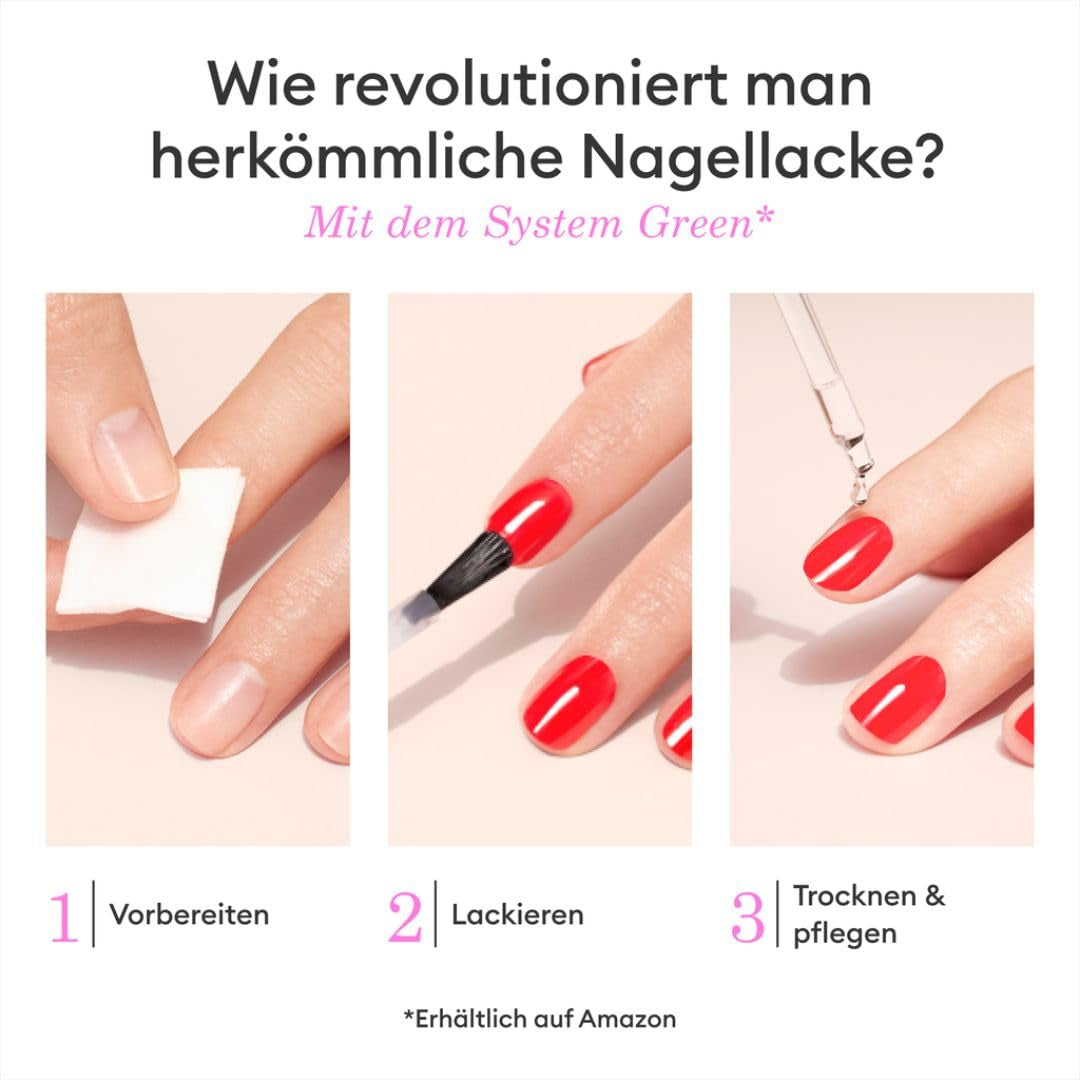 Manucurist Green - Oja Rosy Beige Shell Beige - Oja cu Uscare Rapidă - DIY Nails - Vegană 12-Free - Pe Bază de Plante - Oja - Fabricată în Franța