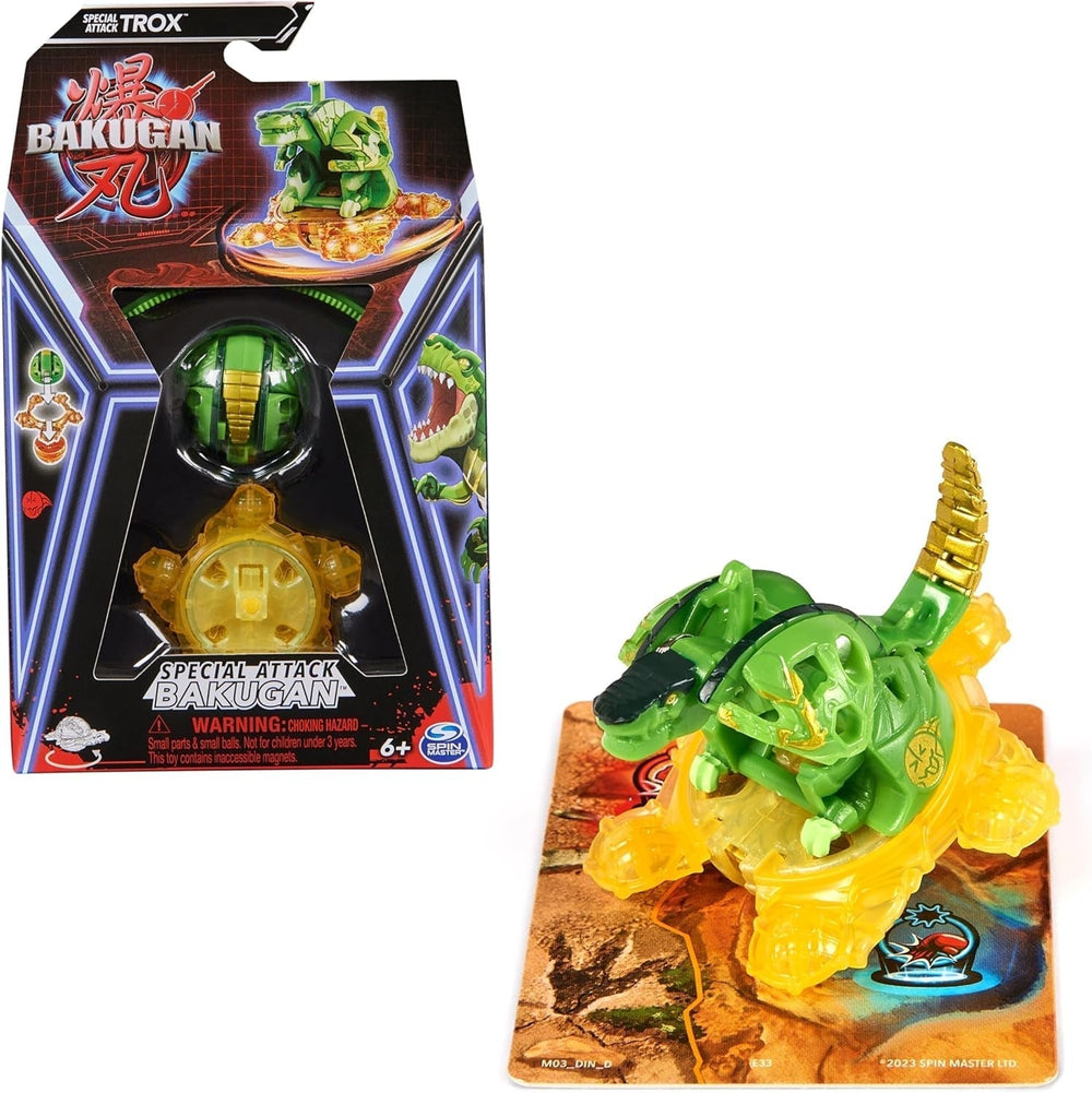 Bakugan 3.0 Special Attack 1-pack, Figurină de acțiune personalizabilă cu card de personaj de colecționat, Variante diferite, Pentru copii cu vârsta de peste 6 ani Action figures Naty Shop Atac special Trox