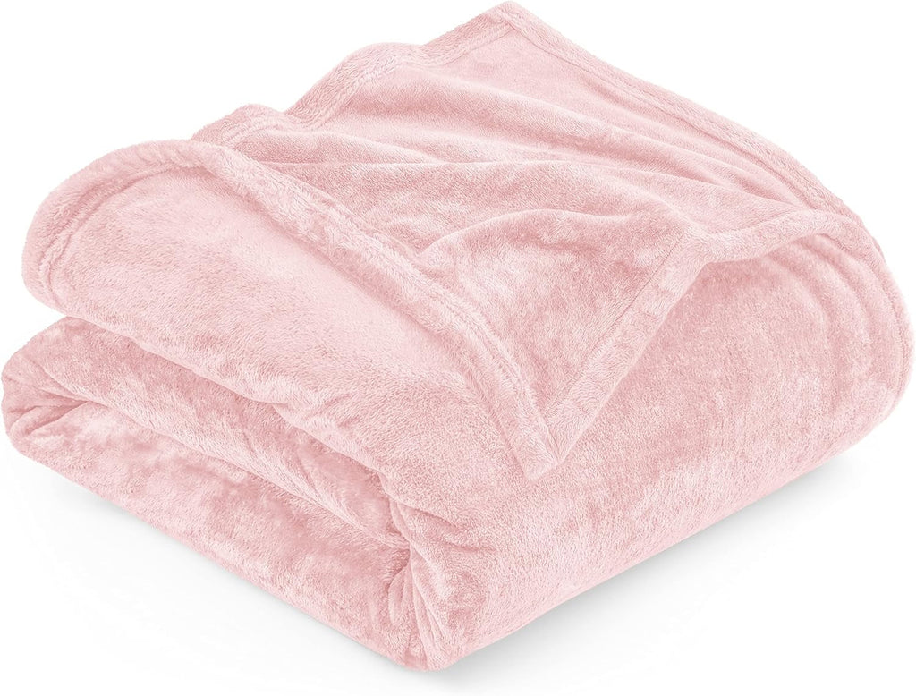 Utopia Bedding Pătură confortabilă din fleece [228X228 Cm, gri] Pătură moale, ușoară, caldă și pufoasă Pătură confortabilă și respirabilă pentru pat canapea canapea Paturi si Cuverturi Besuche den Utopia Bedding-Store Roz 228X167 Cm