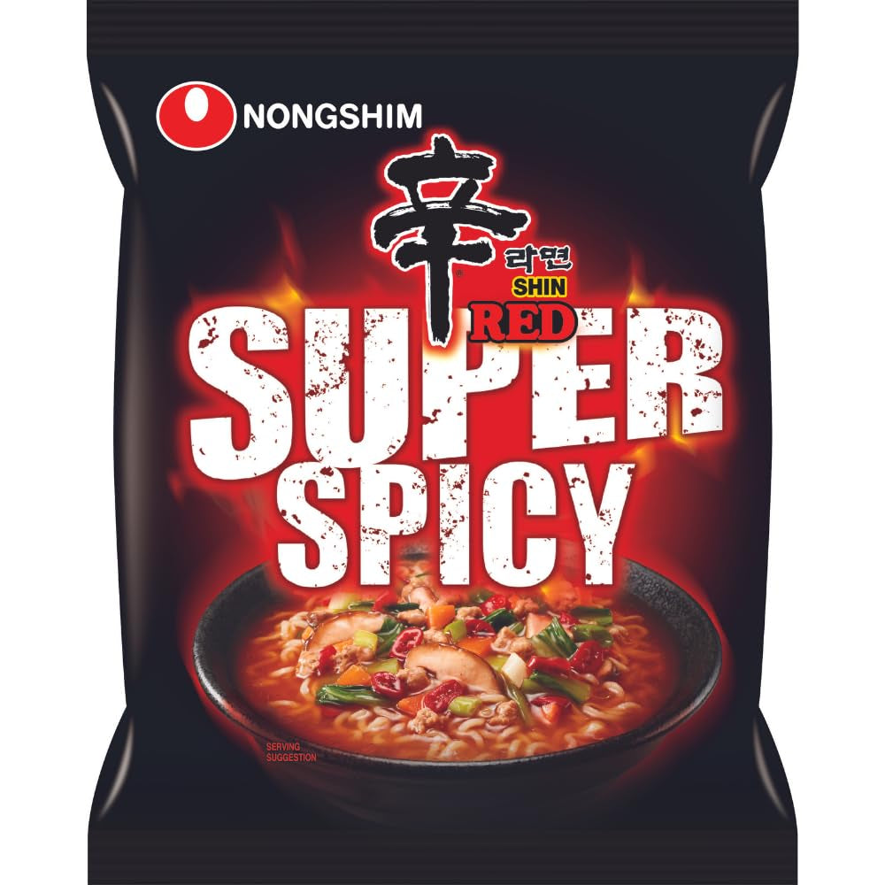 Nongshim - Shin Ramyun Instant Noodles - opakowanie zbiorcze (20 x 120 g) - wygląd produktu może się różnić