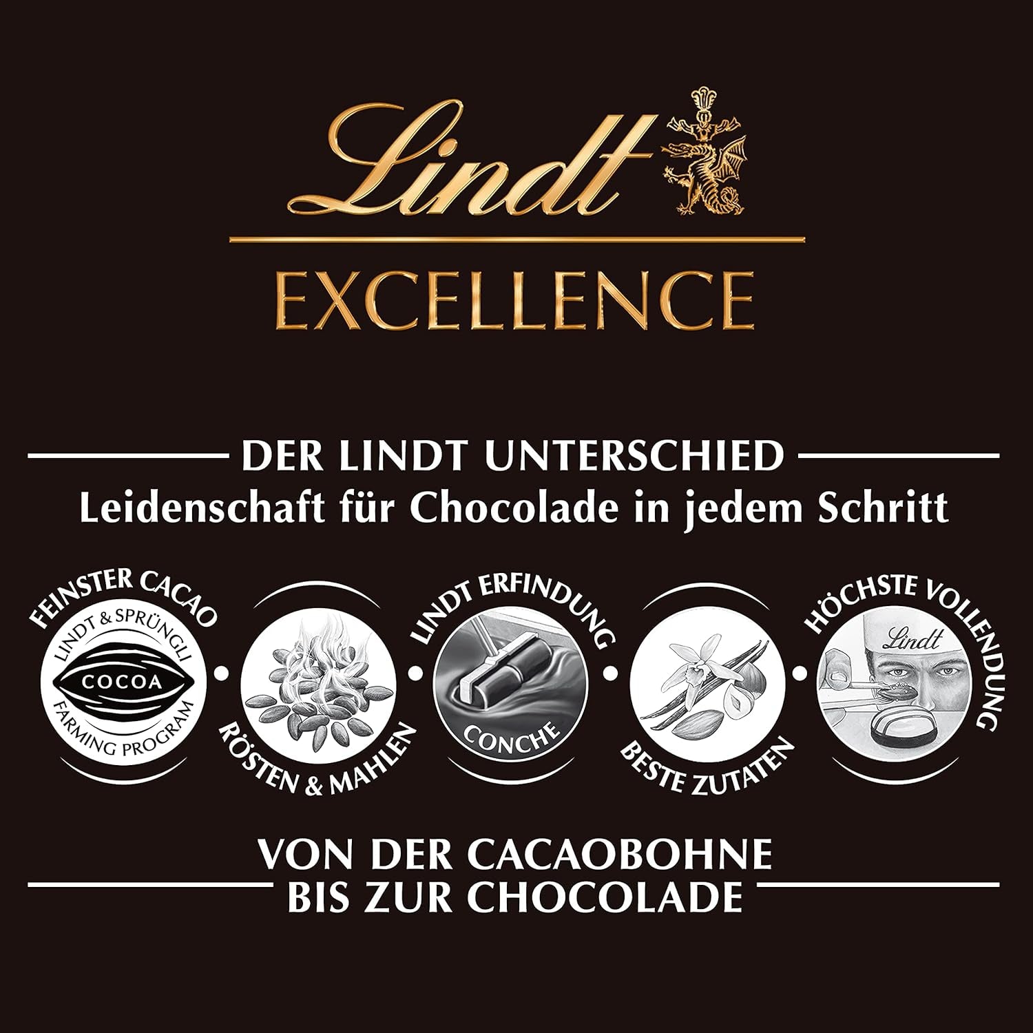 Czekolada Lindta | EXCELLENCE Łagodny sztyft 70% | 100g | Łagodna gorzka czekolada o intensywnym smaku kakaowym | Wegański batonik czekoladowy