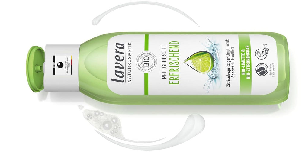 Lavera, Gel de duș răcoritor cu lămâie verde organică, 250 ml Duș și baie Naty Shop