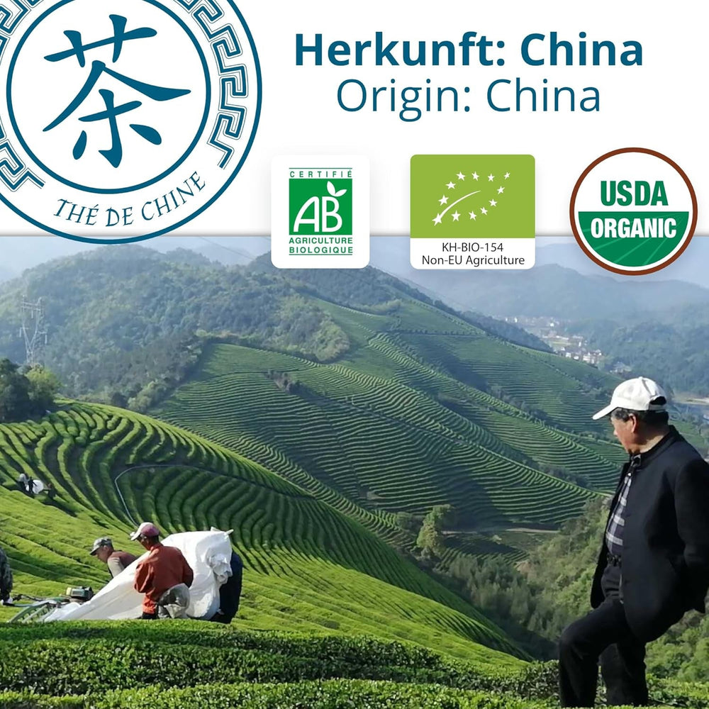 Khla - Ceai Oolong Bio 100 G - Ceai albastru - Ceai natural vrac - Ceai asiatic organic - Vrac și tăiat - Ceai din plante și infuzie - Din China