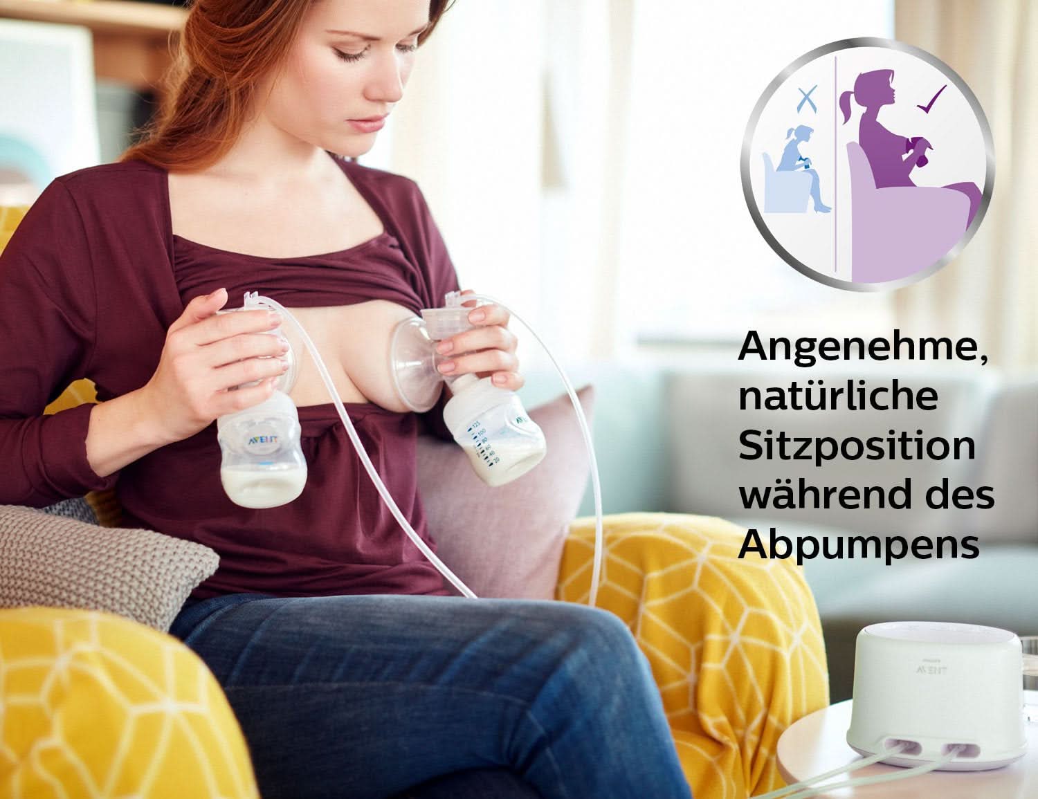 Podwójny laktator elektryczny Philips Avent SCF334/02 Akcesoria Żywność i karmienie piersią Sklep Bebe Naty