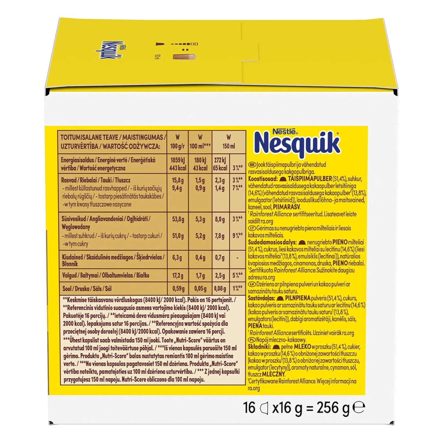 NESCAFÉ DOLCE GUSTO NESQUIK Kakaokapseln 3er Pack (3 x 16 Kapseln)