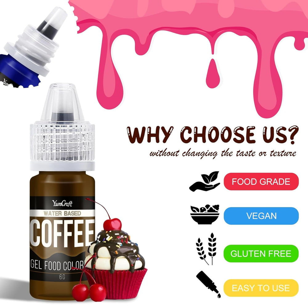 Colorant alimentar în gel - Colorant alimentar în gel foarte concentrat pentru prăjituri, copt, ouă de Paște, băuturi - Colorant alimentar fără zahăr pentru fondant, glazură, slime, decorarea torturilor (Red Velvet, 150G)