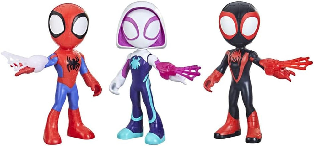 Marvel Spidey and His Amazing Friends Supersized Hero 22.5-Cm Action Figures 3-Pack Action figures Naty Shop Mega Multipack