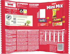Nestlé Mini Mix Batony czekoladowe, pięć pysznych smaków, 19 batonów, opakowanie 2 szt. (1 x 321 g)