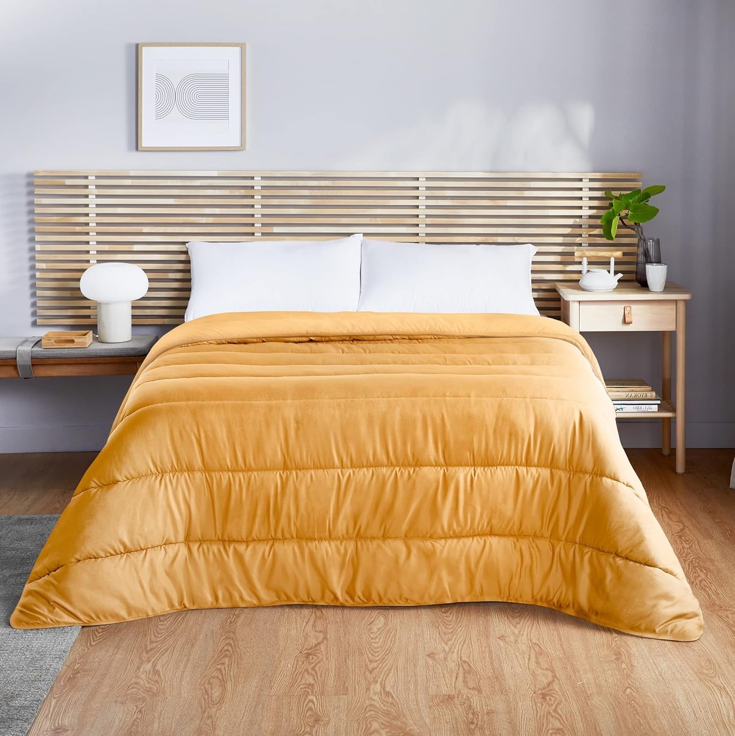 Pikolin Home - Dwustronna kołdra 300 G - Dwukolorowe wypełnienie nordyckie - Do łóżka 90 - wygodne, ciepłe, oddychające, malwa, 150 x 220 cm Kołdry i kołdry Naty Shop