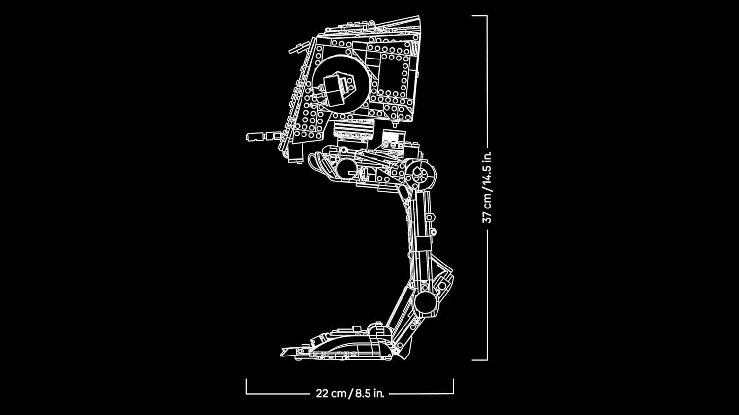 LEGO Star Wars AT-ST Kampfläufer - Bauset für Erwachsene - UCS Modell zum Auststellen mit Minifigurka i informacje - Sammlerstück & Geschenk für Fans - 75417