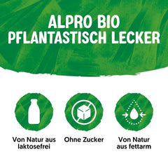 Alpro Bio Mandeldrink ohne Zucker – 8 x 1 l