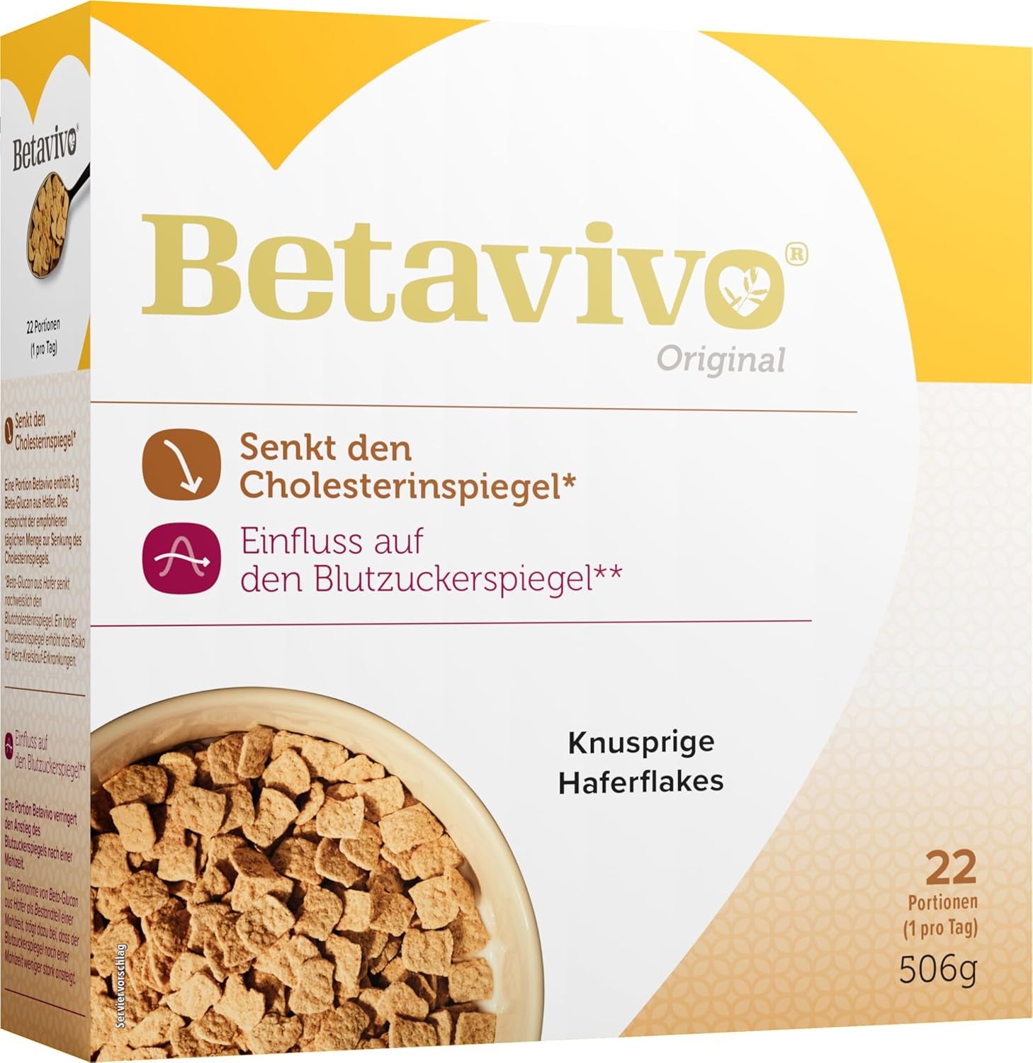 Crunchy Oat Flakes - Zawiera beta-glukan z owsa, który wspomaga obniżenie poziomu cholesterolu i cukru we krwi - 506g