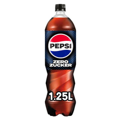 Pepsi Zero Sugar, Napój bez cukru, cola z kofeiną, zestaw 6 x 1,25 litra Napoje bezalkoholowe Naty Shop