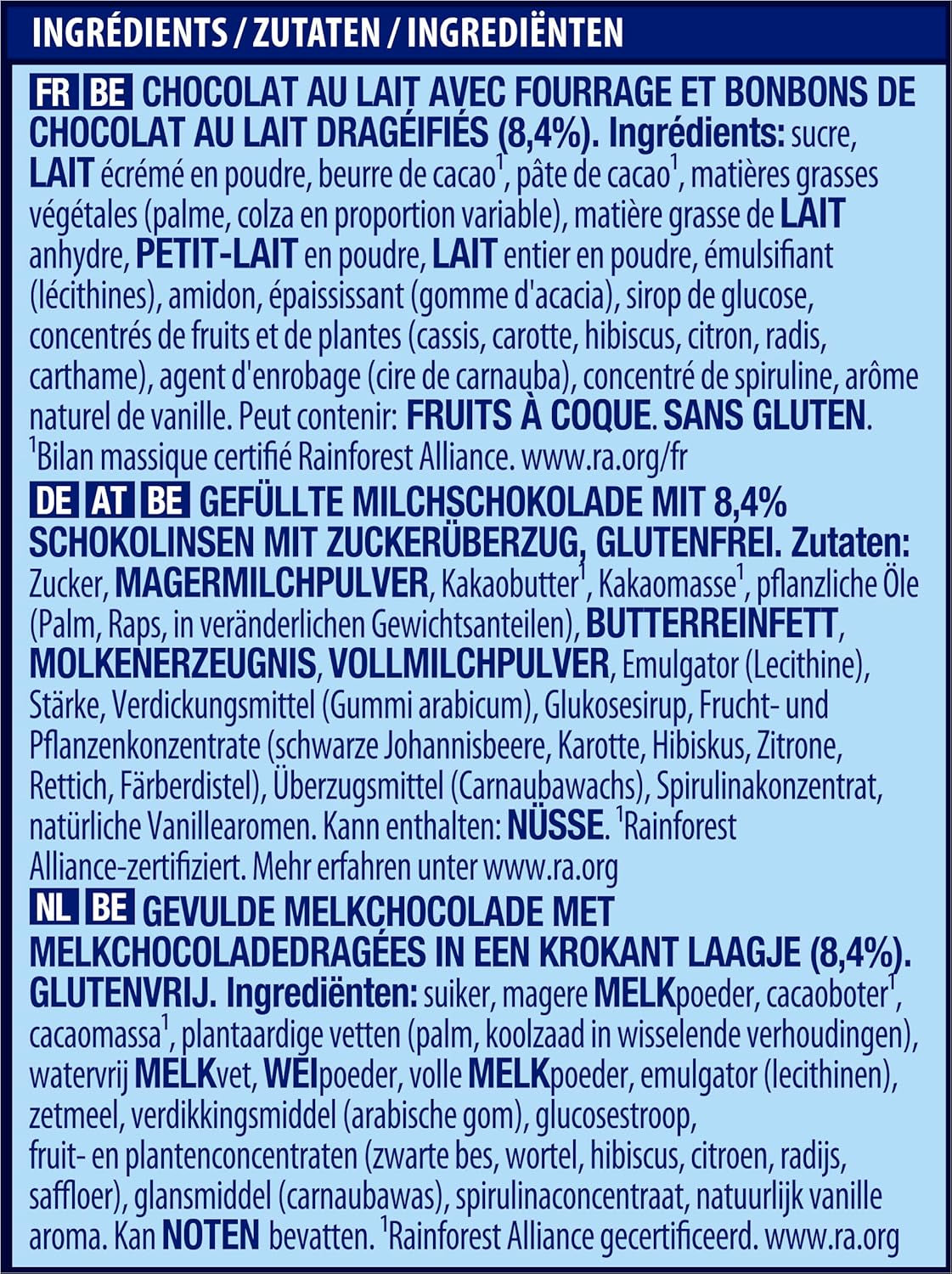 NESTLÉ SMARTIES Easter Friends, figurki o tematyce wielkanocnej, wykonane z delikatnej mlecznej czekolady z kremowym nadzieniem i kolorowych mini soczewicy z czekoladą SMARTIES, 1 opakowanie (1 x 65g)