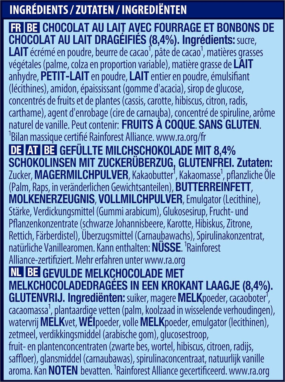 NESTLÉ SMARTIES Easter Friends, figurki o tematyce wielkanocnej, wykonane z delikatnej mlecznej czekolady z kremowym nadzieniem i kolorowych mini soczewicy z czekoladą SMARTIES, 1 opakowanie (1 x 65g)