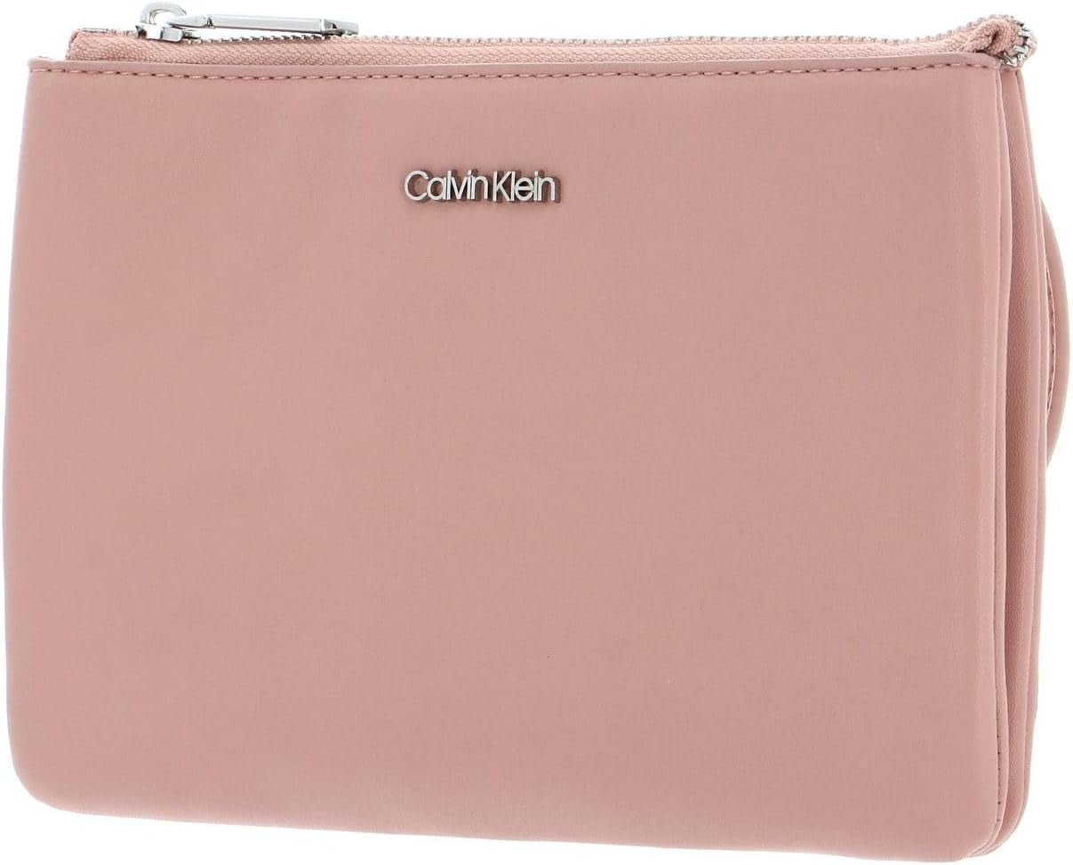 Calvin Klein CK Must EW DBL CMPT Crossbody Bag Cafe Au Lait Genti Femei Naty Shop