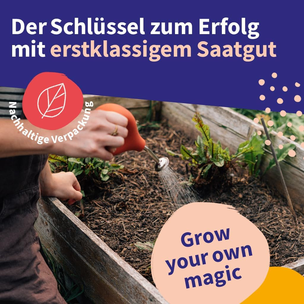 Nasiona Magic Garden - Środkowoeuropejski zestaw nasion roślin leczniczych - 12 tradycyjnych odmian popularnych roślin leczniczych - Odmiany scheda - Akcesoria ogrodowe - Nasiona roślin - Prezent dla miłośników ogrodu