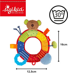 SIGIKID 40490 Inel activ Baby Activity PlayQ Fete și băieți jucărie pentru copii recomandată de la 3 luni multicolor Jucarii Bebe Naty Shop