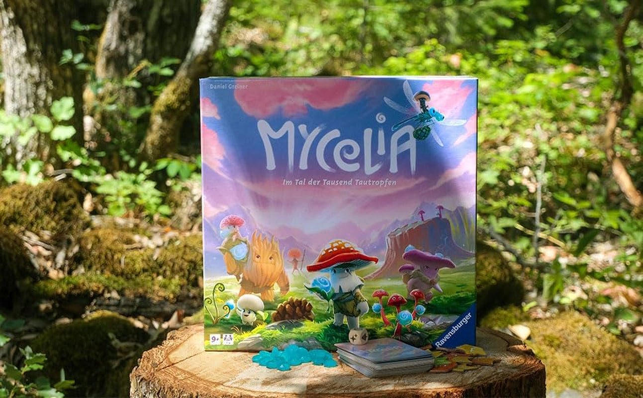 Ravensburger 27489 - Mycelia - Gra rodzinna polegająca na budowaniu talii, gra planszowa dla dorosłych i dzieci w wieku 9+ - Prosta gra strategiczna dla 1-4 graczy