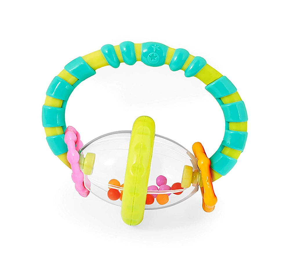 Set cadou Bright Starts Little Shakers cu 6 piese - Zornăitoare și jucării de dentiție pentru bebeluși, fără BPA, ușor de prins, unisex, pentru nou-născuți+
