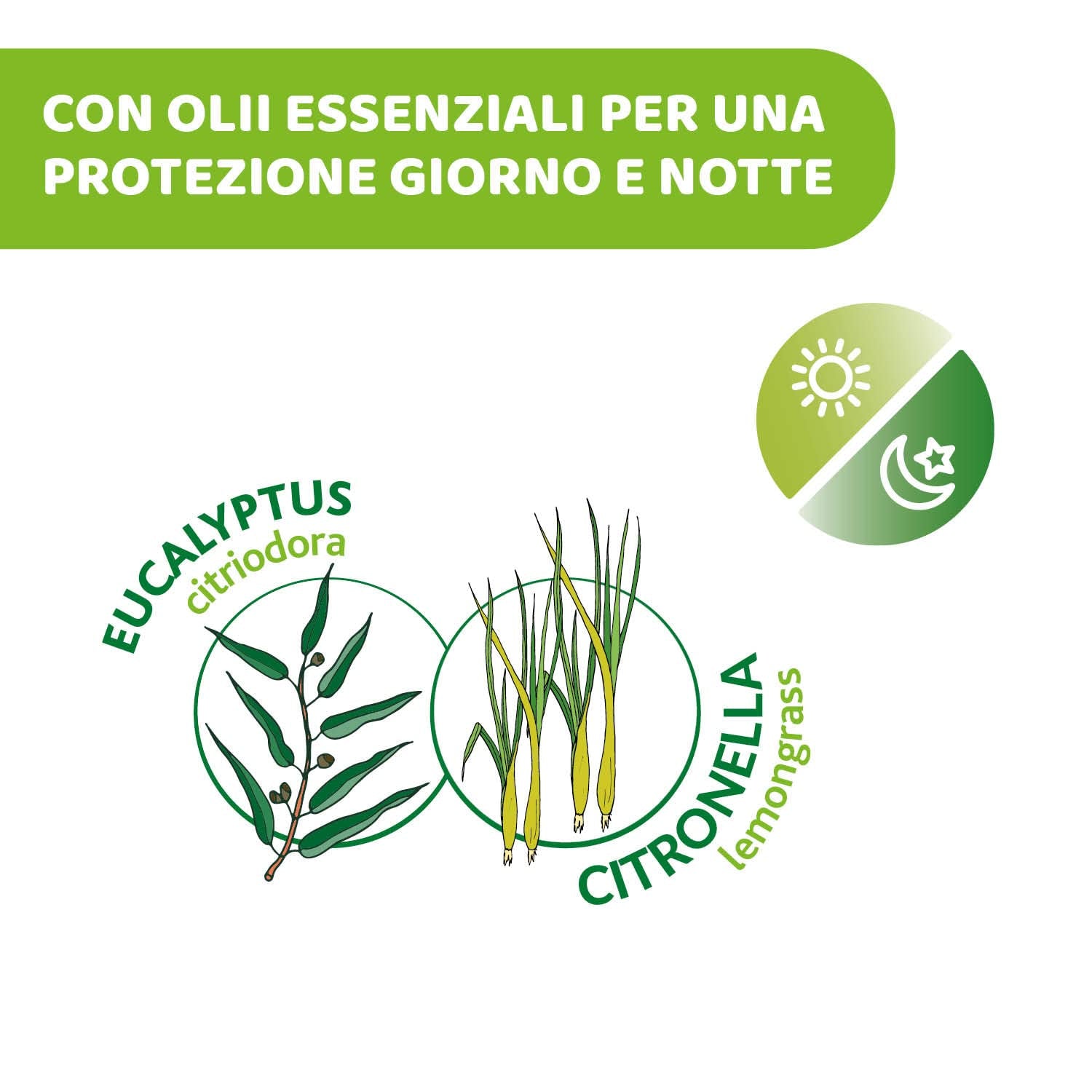 Chusteczki ochronne Chicco NaturalZ, 20 szt. Naturalna ochrona na lato z trawą cytrynową i eukaliptusem, ochrona na dzień i na noc.