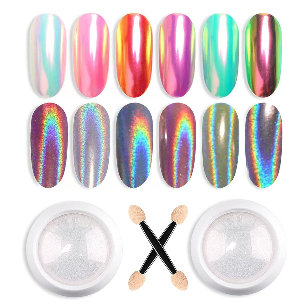 GZSY Nail Art Strasssteine Nagel Perlen Weiß 12Raster Nagel Charms Nageldesign Zubehör Perle Nail Art