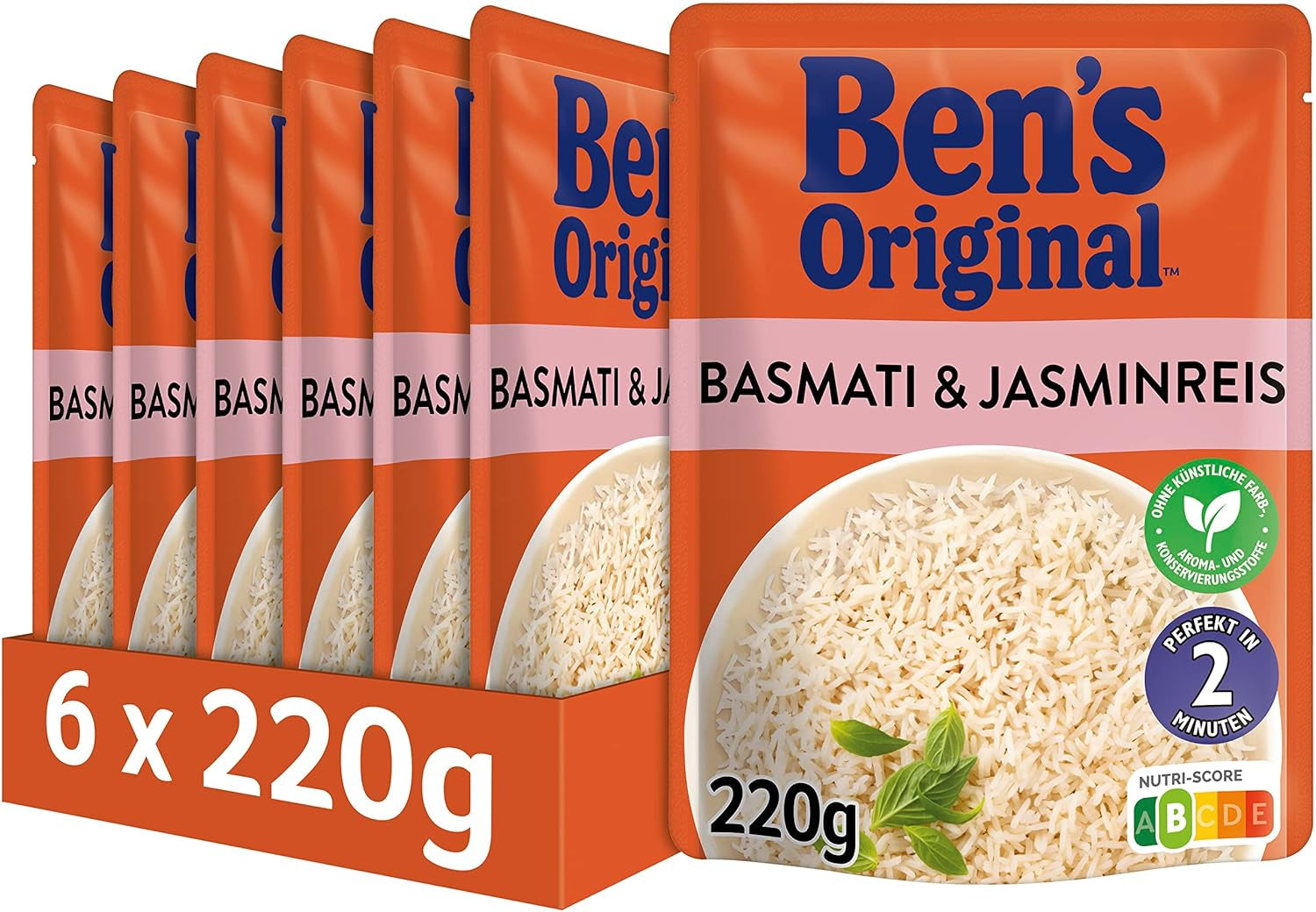 BEN'S ORIGINAL™ Ekspresowy ryż basmati 6 x 220 g