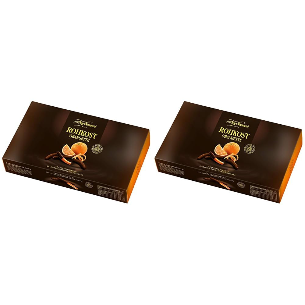 Hofbauer Vienna Orangette crude, felii de portocală acoperite cu ciocolată, 1000 g