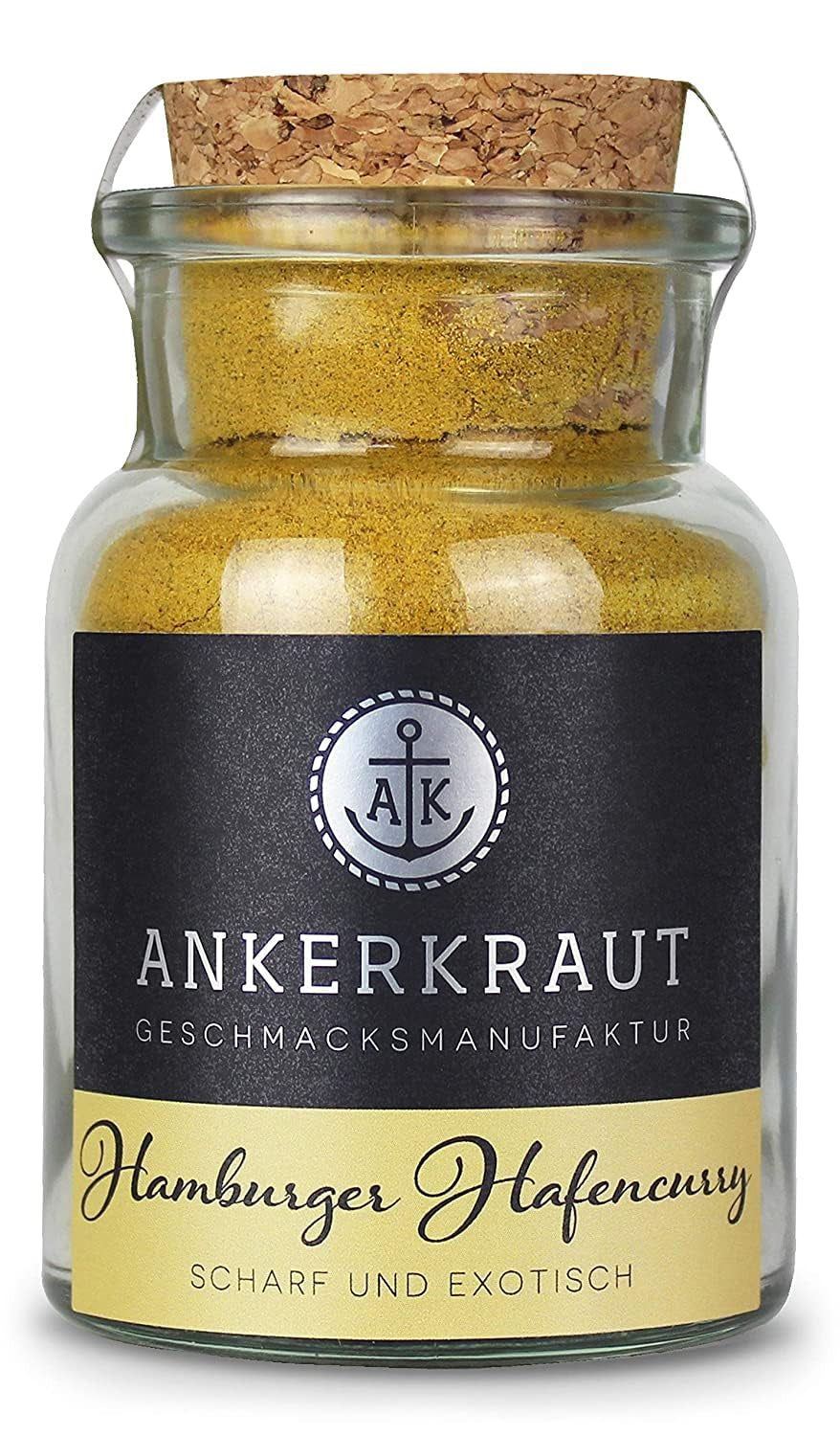 Ankerkraut Hamburger Hafencurry, Curry Gewürz ohne Salz, lecker würzen, einfach kochen, 150 g im aromadichten Beutel