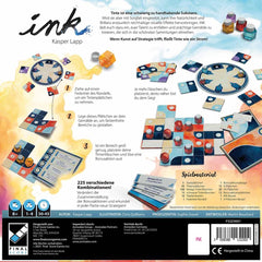 Asmodee, Ink, Gry z wynikami końcowymi, Strategiczna i artystyczna gra rodzinna, 1 do 4 graczy, wiek 8+, 30 do 45 minut, wersja niemiecka