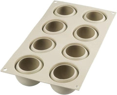 Silikomart, Forma do ciast silikonowych Tartufo, 8 pojedynczych otworów, Ø 62 H 52 mm Kuchnia Naty Shop