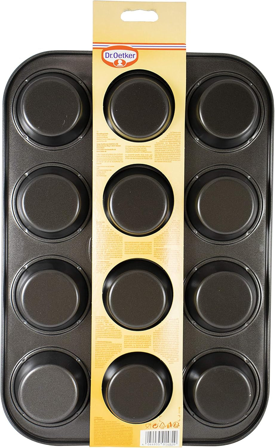 Dr. Oetker Muffinform 12-Er Mini Ø 7 Cm, Cupcake Form Für Saftige Muffins, Muffinblech Mit Antihaftbeschichtung, Menge: 1 Stück Formy i blachy do pieczenia Naty Shop