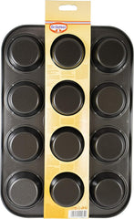 Dr. Oetker Muffinform 12-Er Mini Ø 7 Cm, Cupcake Form Für Saftige Muffins, Muffinblech Mit Antihaftbeschichtung, Menge: 1 Stück Formy i blachy do pieczenia Naty Shop