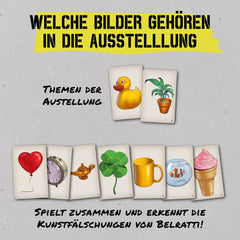 KOSMOS 683320 Belratti, Czy to jest sztuka, czy może to być droga? Gra karciana, kooperacyjna gra polegająca na dopasowywaniu obrazków, dla 3 do 7 graczy w wieku od 8 lat