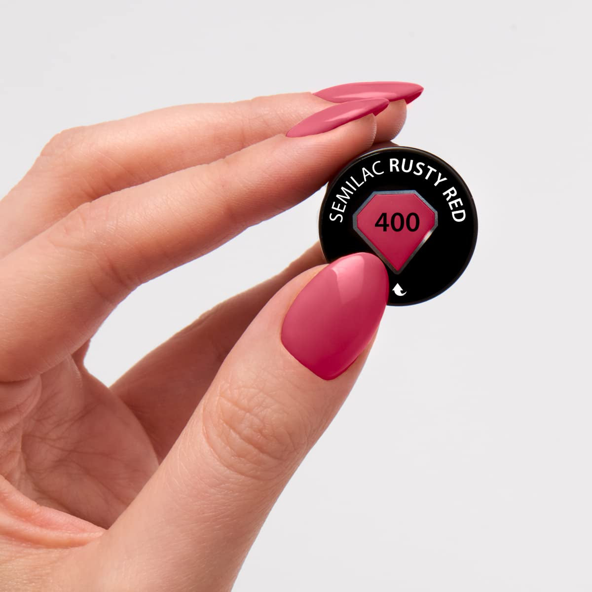Lakier UV do paznokci Semilac Hybrid 400 Rusty Red 7ml, kolekcja Tastes of Fall
