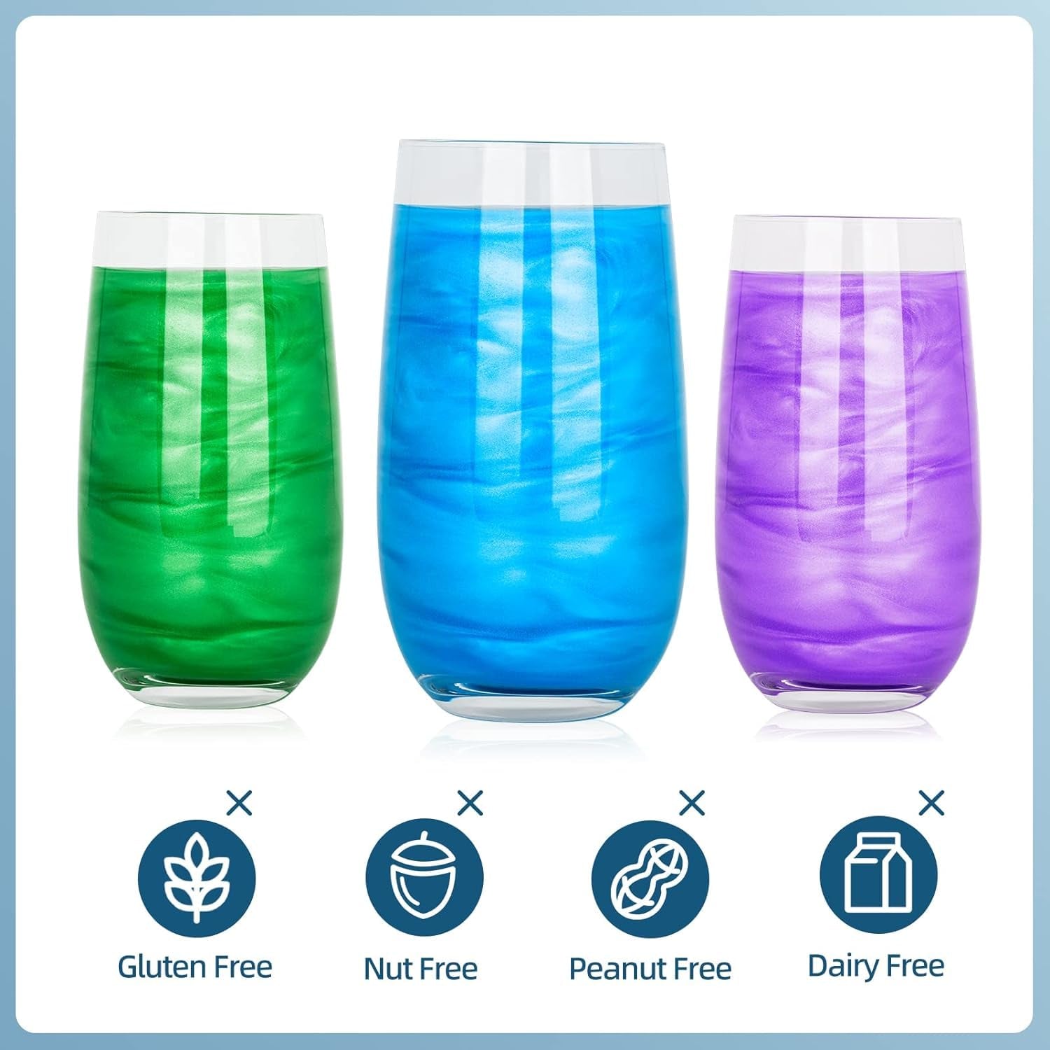 Sclipici comestibil - 4 culori praf de sclipici comestibil, pudră de sclipici pentru alimente, prăjituri, băuturi - pudră de colorant alimentar metalic, pudră de praf pentru decorarea prăjiturilor, dulciurilor, fursecurilor