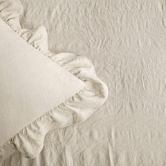 Zestaw pościeli ze spódnicą z falbanami Lush Decor 3-częściowy luksusowy zestaw pościeli do wiejskiego domu Eleganckie, urocze detale z falbanami Ponadczasowy styl i klasyczny design Miękkie i lekkie King Size Lush Decor Łóżka i kołdry