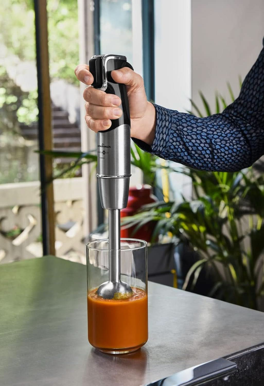 Infinyforce Pro Mikser stojący 1200 W, Hochleistungsklingen, Schnelle Ergebnisse, Ergonomische Geschwindigkeitregelung, Geschwindigkeitregelung, Abnehmbare Spülmaschinenfeste Teile DD95JD10 Kitchen Naty Shop