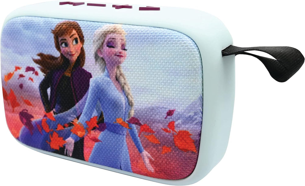 Lexibook Mattel Barbie - Tragbarer Bluetooth-Lautspeaker, kabellos, USB-C, SD/TF-Karte, wiederaufladbarer Akku, blau/rosa, BT018BB
