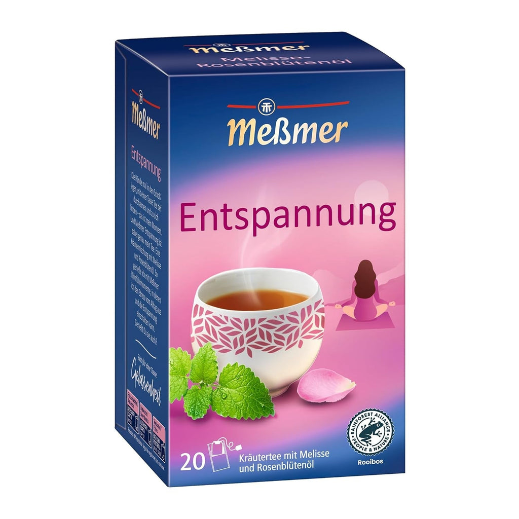 Meßmer MATCHA SPIRIT | Ceai verde cu matcha | 20 pliculețe de ceai | Vegan | Fără gluten | Fără lactoză