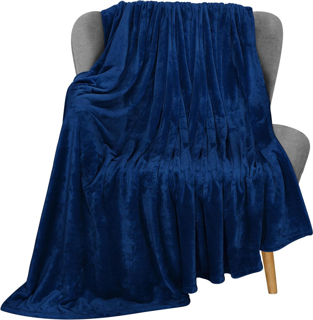 Utopia Bedding Pătură confortabilă din fleece [228X228 Cm, gri] Pătură moale, ușoară, caldă și pufoasă Pătură confortabilă și respirabilă pentru pat canapea canapea Paturi si Cuverturi Besuche den Utopia Bedding-Store Marină 152X127 Cm