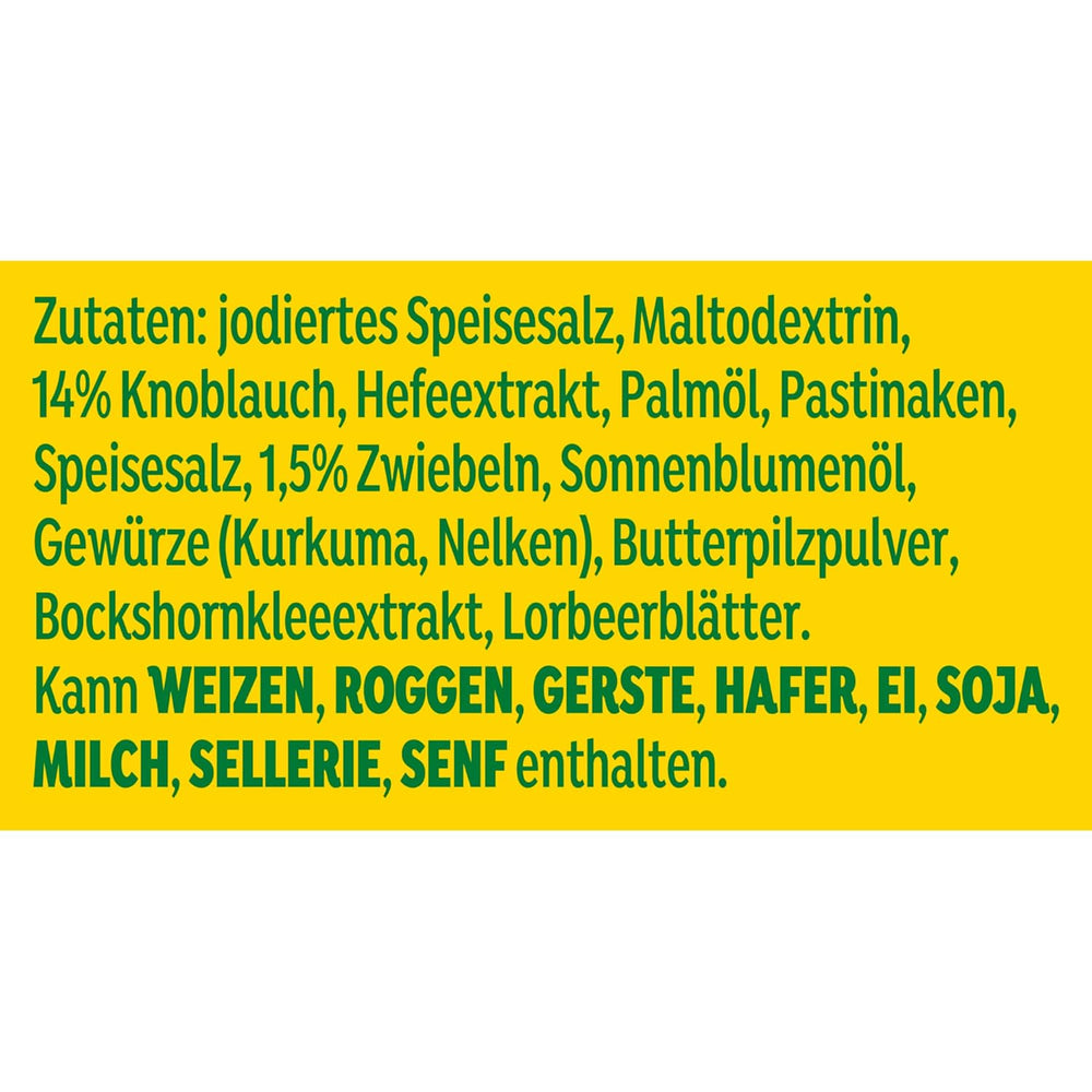 Knorr Würzmischung Garlic Aromat für schnelle Gerichte zum Würzen und Verfeinern von Pasta, Pizza, Gemüse und mehr 90 g