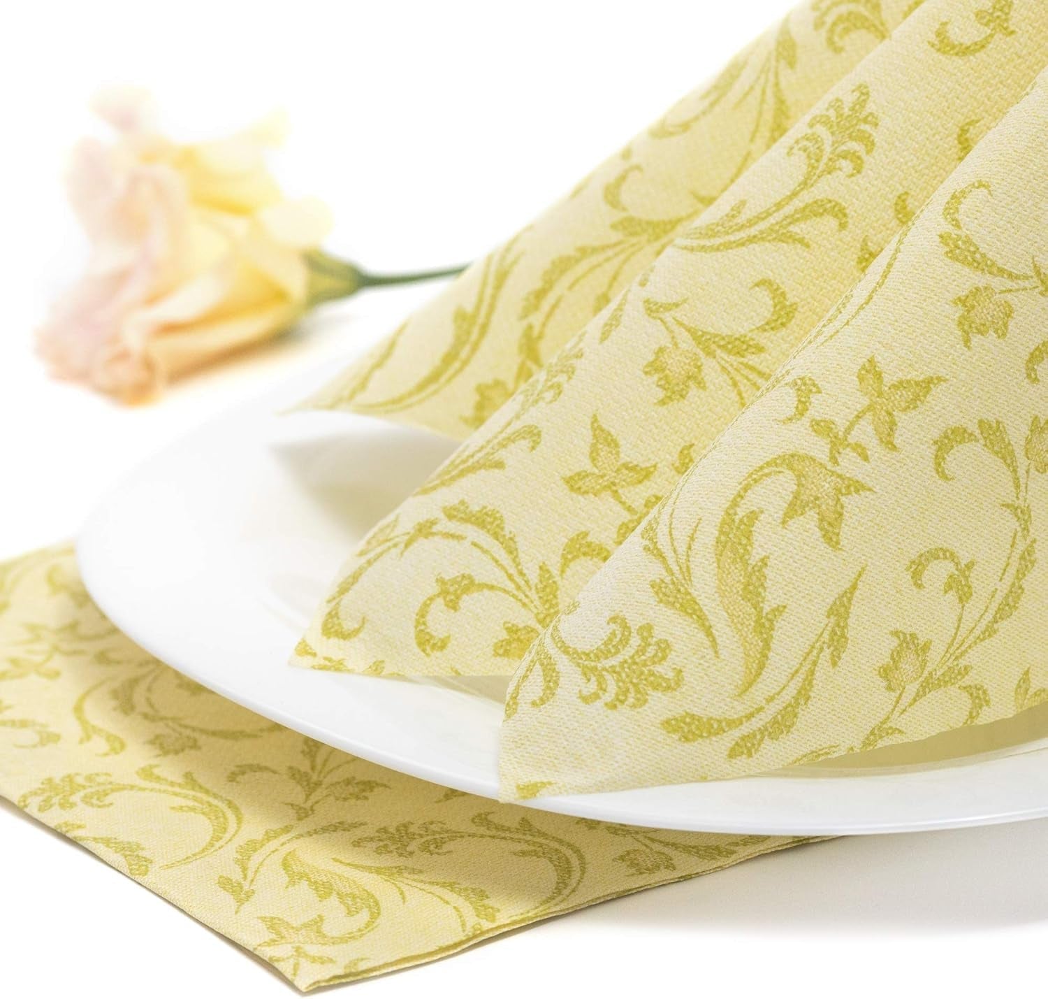 Papstar, 50 de șervețele "ROYAL Collection" 1/4 fold 40 Cm X 40 Cm Bordeaux "Damascato", #84999